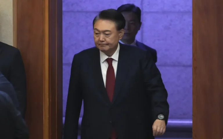 S. Korea’s Yoon resists questioning by lying down in underwear